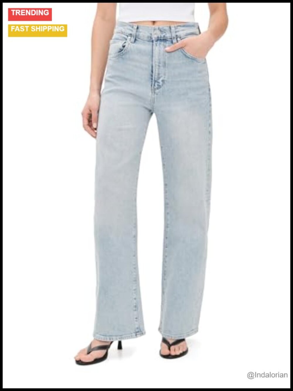 PAIGE Arellia Skimmer Jeans High Rise Wide Leg Denim